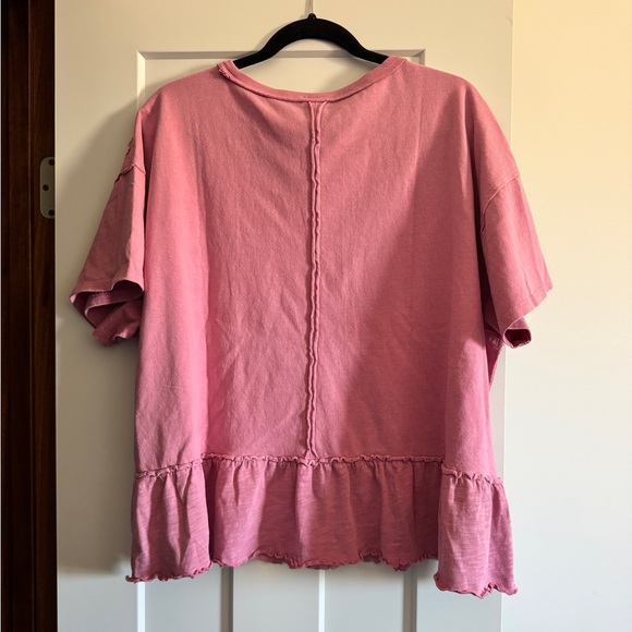 Torrid Pink Ruffle Top - Picture 4 of 4